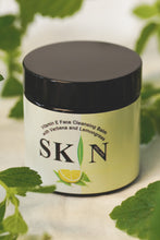 Load image into Gallery viewer, Vitamin E Face Cleansing Balm (60ml) with castor, golden jojoba, sunflower and argan oils.  Available with essential oils of Lavender or Lemon Verbena &amp; Lemongrass or Rose Geranium &amp; Patchouli or Eucalyptus or unscented (no essential oil).
